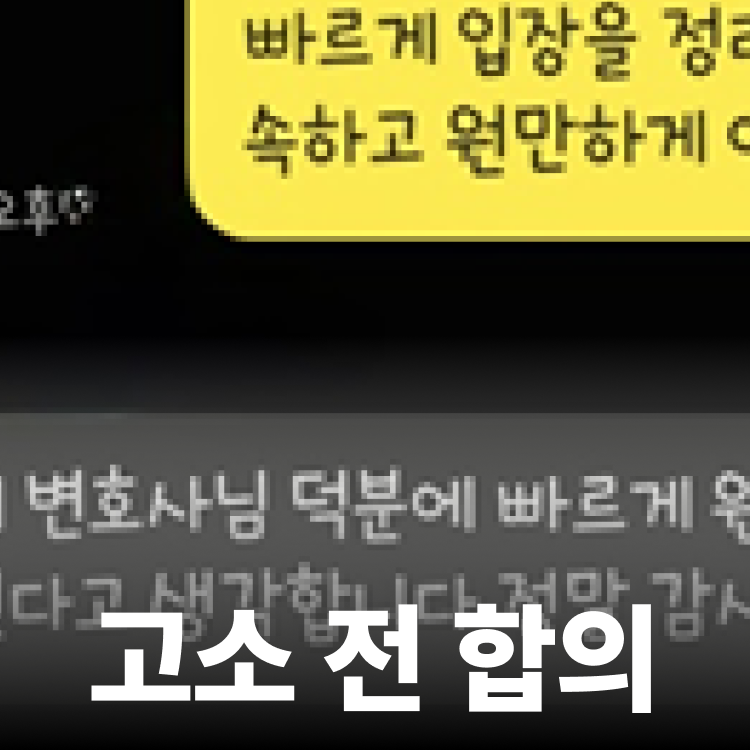 고소 전 당일 합의 - 준강간변호사